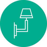 Wall Light Vector Icon Design