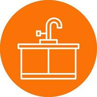 Kitchen Sink Vector Icon Design