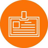 Identification card Vector Icon Design