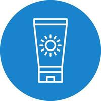 Sun block Vector Icon Design