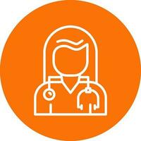 Woman doctor Vector Icon Design