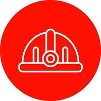 Torch helmet Vector Icon Design