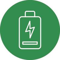 Battery charging Vector Icon Design