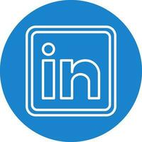 linkedin vector icono diseño