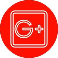 Google Plus Vector Icon Design
