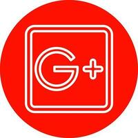 Google Plus Vector Icon Design