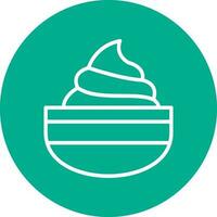 Cream Vector Icon Design