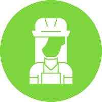 Female Worker Vector Icon Design