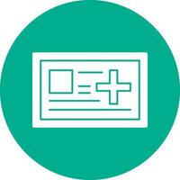 Medical card Vector Icon Design