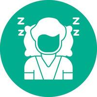 Sleeping Vector Icon Design