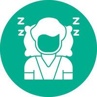 diseño de icono de vector de dormir