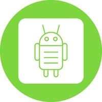 Android Character Vector Icon Design