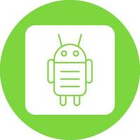 Android Character Vector Icon Design