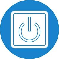 Power Button Off Vector Icon Design