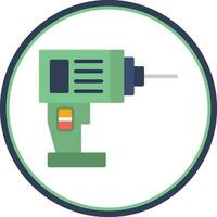 Drill Machine Vector Icon Design