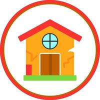 Damage House Vector Icon Design