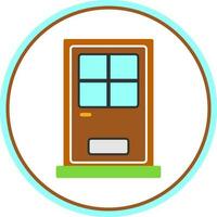 Front Door Vector Icon Design