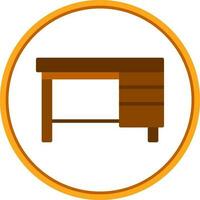 Office Table Vector Icon Design