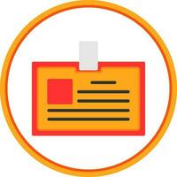 Identification card Vector Icon Design