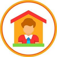 Stay at home Vector Icon Design