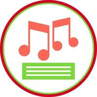 música Nota vector icono diseño