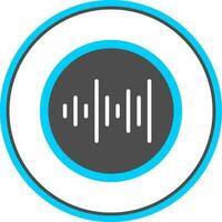 sonido olas vector icono diseño