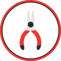 Needle nose pliers Vector Icon Design