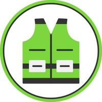 High visibility vest Vector Icon Design