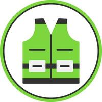 High visibility vest Vector Icon Design