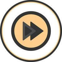Fast Forward Vector Icon Design