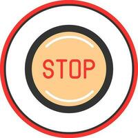 Stop Vector Icon Design