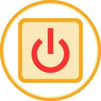 Power Button Off Vector Icon Design