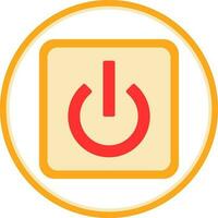 Power Button Off Vector Icon Design