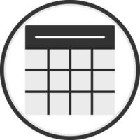 Table Grid Vector Icon Design