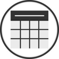 Table Grid Vector Icon Design