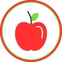 manzana Fruta vector icono diseño