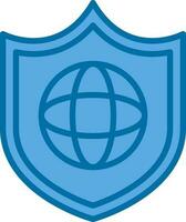 diseño de icono de vector de protección global