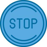 Stop Vector Icon Design