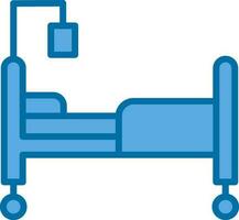 Hospital bed Vector Icon Design