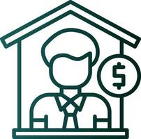 Estate Agent Vector Icon Design