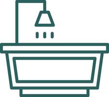 Bathtub Vector Icon Design