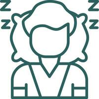 diseño de icono de vector de dormir