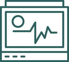 diseño de icono de vector de monitor de ecg