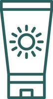Sun block Vector Icon Design