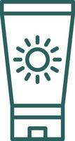 Sun block Vector Icon Design