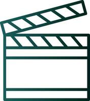 Clapperboard Vector Icon Design