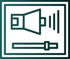 Loud speaker Vector Icon Design