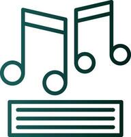 música Nota vector icono diseño