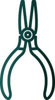 Needle nose pliers Vector Icon Design