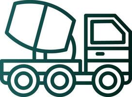 Cemment truck Vector Icon Design